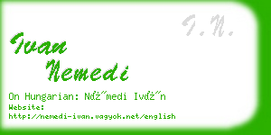 ivan nemedi business card